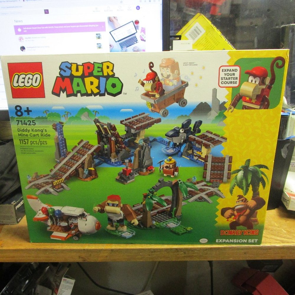 LEGO SUPER MARIO DIDDY KONG'S MINE CART RIDE